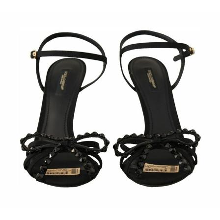 Dolce & Gabbana, High Heel Sandals Czarny, Kobieta, Rozmiar: 39 EU