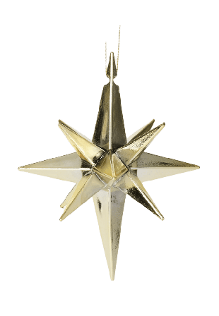 Åhléns Home Julgranshänge STAR 3D Inredningsdetaljer Guld ONESIZE