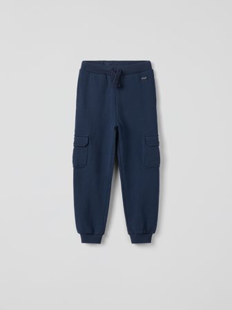 Polarn O. Pyret - Sweattrousers with cargo pockets - 98 - Childrenswear - blue
