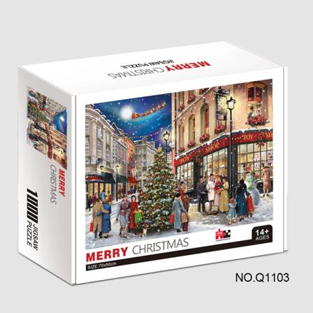 1000st Julpussel Barn Lärande Leksaker Platta Pussel 1000 Piece