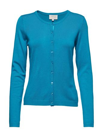 New Laura Cardigan Strikkegenser Cardigan Blå Minus