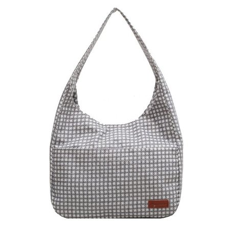 Stor Kapacitet Stilfuld Skuldertaske Ternet Niche Klasse Pendler Tote Taske