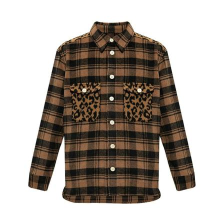 Allsaints - Skjortor - Brun - Herr - Storlek: S, Herr, Storlek: S
