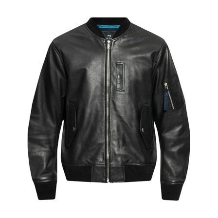 PS By Paul Smith, Leather Jackets Zwart, Heren, Maat:S