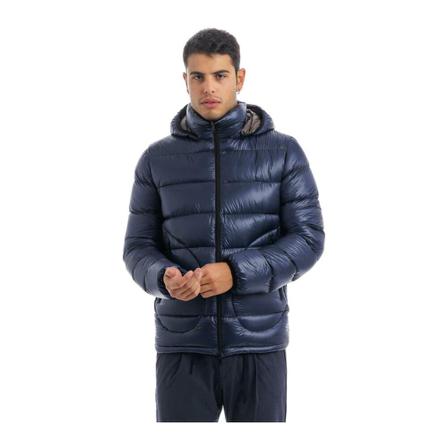 Herno, Down Jackets Blauw, Heren, Maat:M