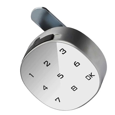 Smart Hvid Elektronisk 6/8-cifret Adgangskode Tungelås Jern Kombination Skabslås til Skab Sko