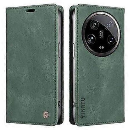 YIKATU YK-004 Plånboksfodral för Xiaomi 14 Ultra, Läder med Skinnkänsla, Flip Cover (Stil E)