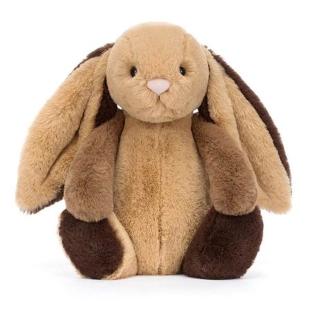 Jellycat 31 cm Bashful Patchwork Brown Rabbit mjukdjur