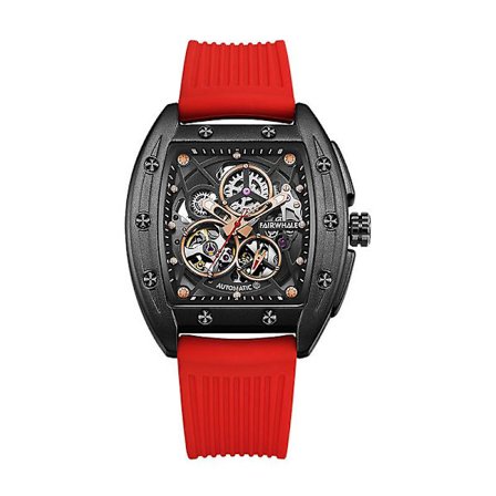 Skeleton Mechanical Watch för män, vuxen, FW 4