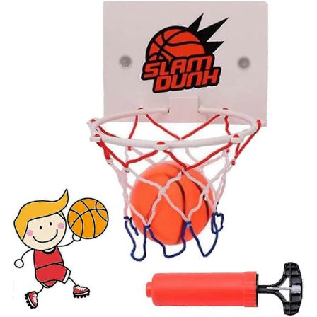 Mini Basketballkurvsett Basketball Barn Mini Basketball Barn Sport Utendørs Innendørs Soverom Baderom med Kraftig Sugekopp Nett og Luft (FMY)