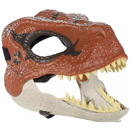 Skrämmande Dinosaurie Latexmask Halloween Cosplay Rekvisita Red
