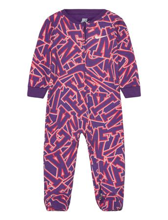Join The Club Footed Coverall / Join The Club Footed Coveral Langermet Bodysuit Lilla Nike*Betinget Tilbud