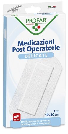 Medicazione Post Operatoria Sterile Garza Antiaderente 10x20 cm 4