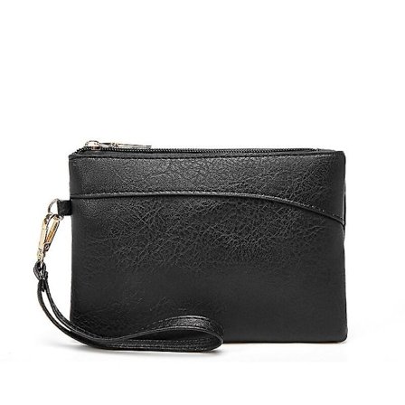 Håndveske i høy kvalitet skinn tote bag designer luksus vesker for kvinner mote multi-lomme skulder veske myk håndveske(Svart)