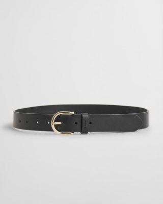 GANT - Klassisk skinnbelte til dame til dame black