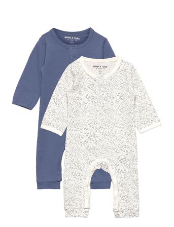 Yao Romper Gots 2 Pack, B Langermet Bodysuit Blå Mini A Ture