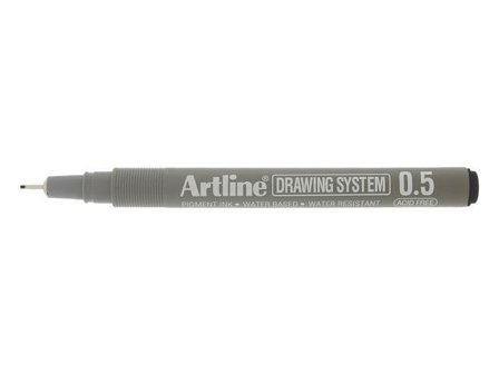 Artline Fineliner EK235 0.5mm svart - Lyreco - Kontorsmaterial > Pennor > Finelinerpennor