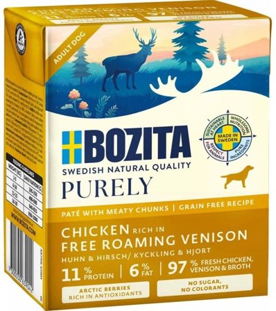 Bozita Dog Purely Pate Venison 370 g 0