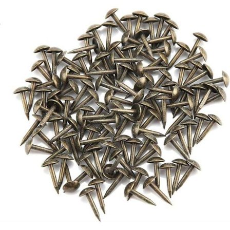 Klädsel gel nagel vintage möbler dekorativa för fåtölj soffa träföremål hårdvara möbeltillbehör (6 12 mm) 100 stycken - MODOU