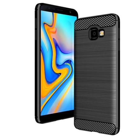 Samsung Galaxy J4 PLUS TPU -deksel, karbonlook svart Black