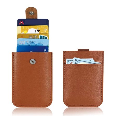 ID Kreditkortsinnehavare Plånböcker BRUN - spot försäljning