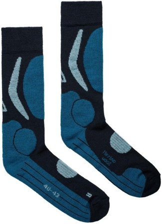 Aclima Unisex Cross-country Socks Navy Blazer / Blue Sapphire / Azure Blue
