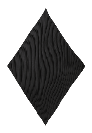 Wera Plisserad scarf MINDY Halsdukar & scarves Svart ONESIZE