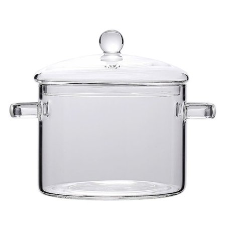 Klar Glas Kogeplade Gryder Tykkere Og Tungere Opgraderet Glasgryde Til Brug På Åben Ild Og Gasblus