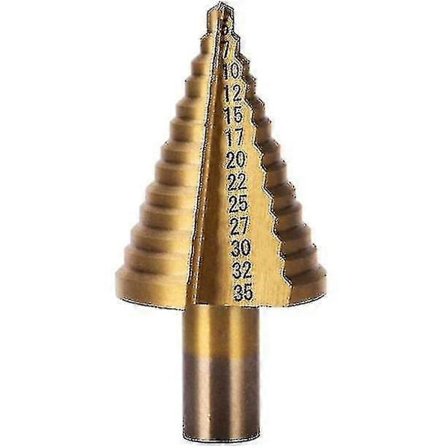 Borrmaskin Metall Professionell Titan Konisk Borr Stegborr (1 Styck, Guld)