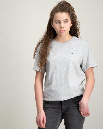 Tommy Hilfiger BOYS BASIC CN KNIT S/S Grau T-Shirts Mädchen - Kidsbrandstore
