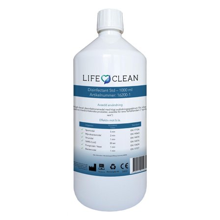 LIFECLEAN Ytdesinfektion Standard 1L - Lyreco - Städ och hygien - Desinfektionsmedel - Ytdesinfektion