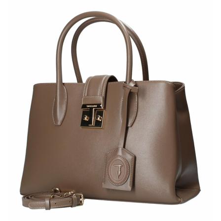 Trussardi, Tote Bags Beige, Dames, Maat:ONE Size