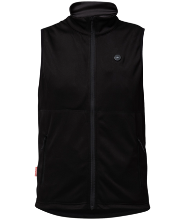 Heat Experience Heated Fleece Vest Mens Black