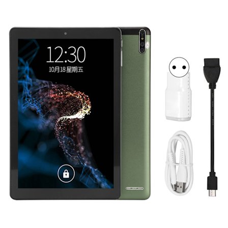 Android 11 Tablet 10,1 tuumaa 6 Gt RAM 128 Gt tallennustila 5G WiFi Kaksoiskamera IPS-näyttö EU-pistoke Vihreä
