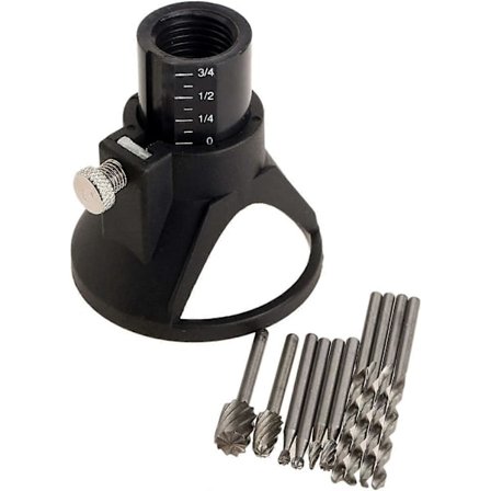 HSS Skärguide Multiverktyg Roterande Tillbehörssats Borr Dremel Roterande Multiskärverktyg Skärguide Kontrollerad Skärsats - 11 Delar