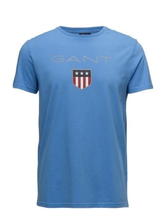 Shield Ss T-Shirt T-shirts Short-sleeved Blå GANT