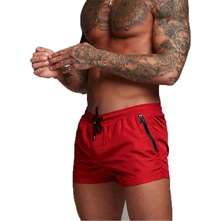 Badbyxor för män, Badbyxor för män Boxer Shorts Sport Beach Sea Leisure Shorts(M)