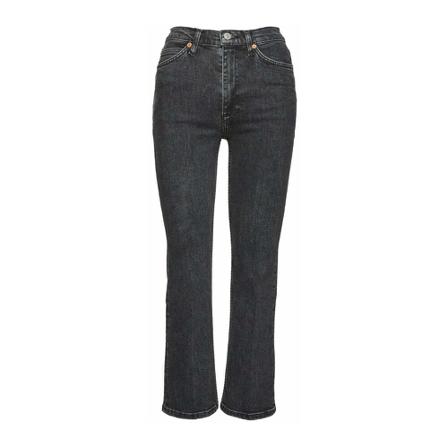 Re/Done, Straight Jeans Zwart, Dames, Maat:W29,Katoen