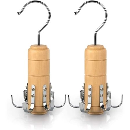 2 st träbälte slipshållare halsduk galge för garderob, för