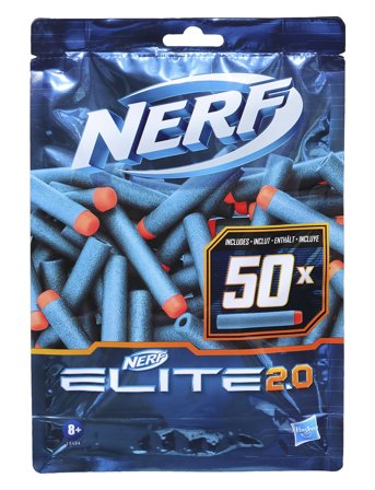 Nerf | Elite 2.0 50-Dart Refill Pack - Includes 50 Official Darts, Compatible With All Elite Blasters | ONE SIZE