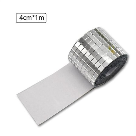 Diskokule DIY Glass Speilklistremerker Veggklistremerker Selvklebende Hjemmeveggdekor