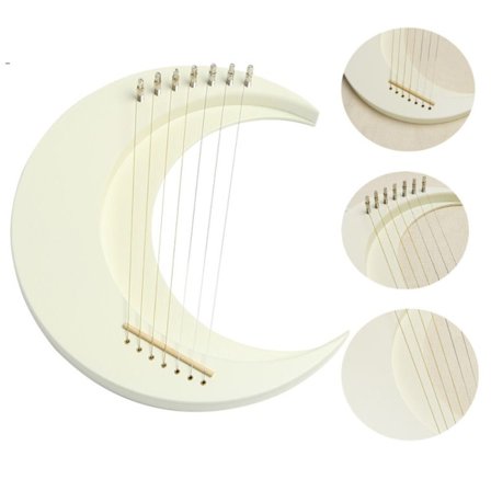 7-strenget instrument musikalsk lyre græsk lyreharpe