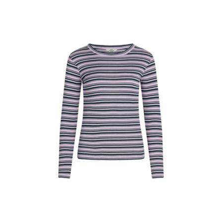 Mads Nørgaard Long Sleeve Tee Pink, Dame Langærmet