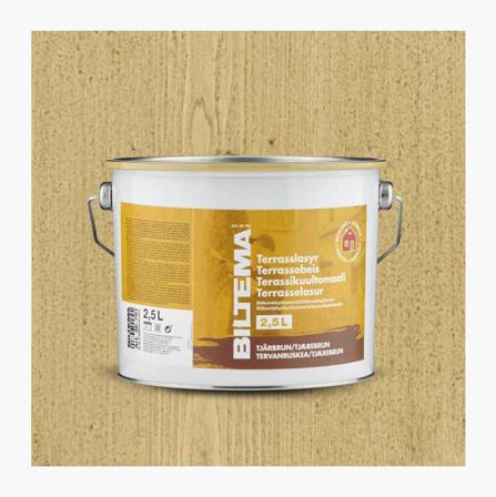 Terrasslasyr tjärbrun 2 5 liter