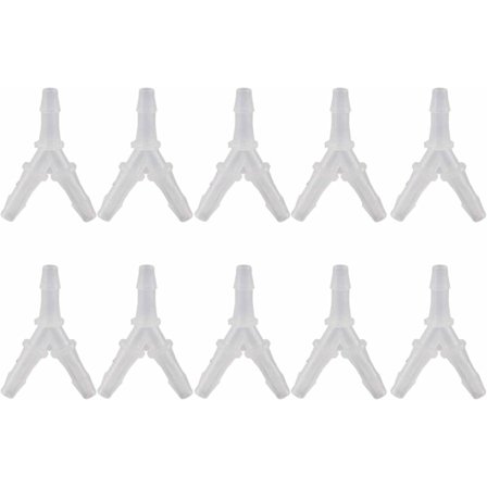 10 kpl Akvaario Ilmaputken Liitin (4,8 mm) Pehmeä Letkuliitäntä Y