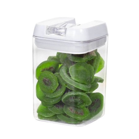 Läcksäker matförvaringsbehållare i plast