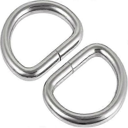 Metalliset D-renkaat, D-renkaat Soljet, Käyttöön Laukkujen, Vyöiden, Käsitöiden DIY-Tarvikkeiden Jne., 2 kpl