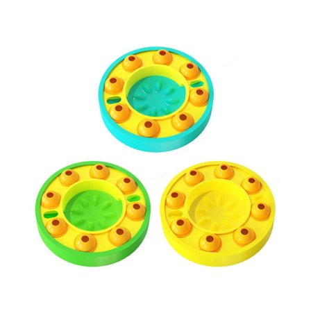 Interaktiv sakteforing leketøy for hunder katter kjæledyr puslespill skjult godbit matdispenser innsjø blå