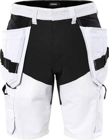 Fristads Herr Hantverkarshorts stretch 2762 LWS, Vit/Svart