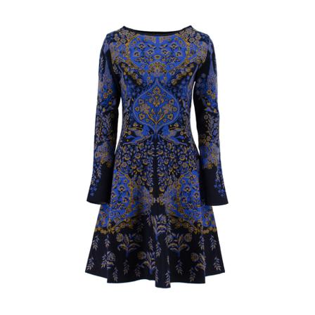 Etro, Dress 13747_9151_200 Blauw, Dames, Maat:L,print
